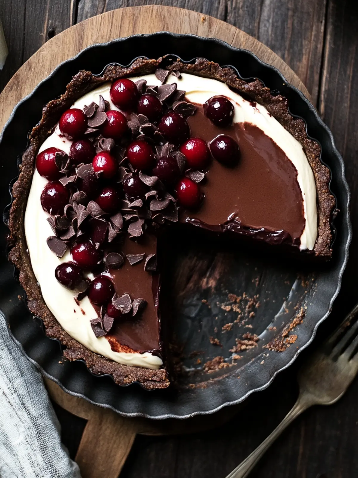 Black Forest Chocolate Mousse Tart: An Irresistible No-Bake Treat 2 Black Forest Chocolate Mousse Tart