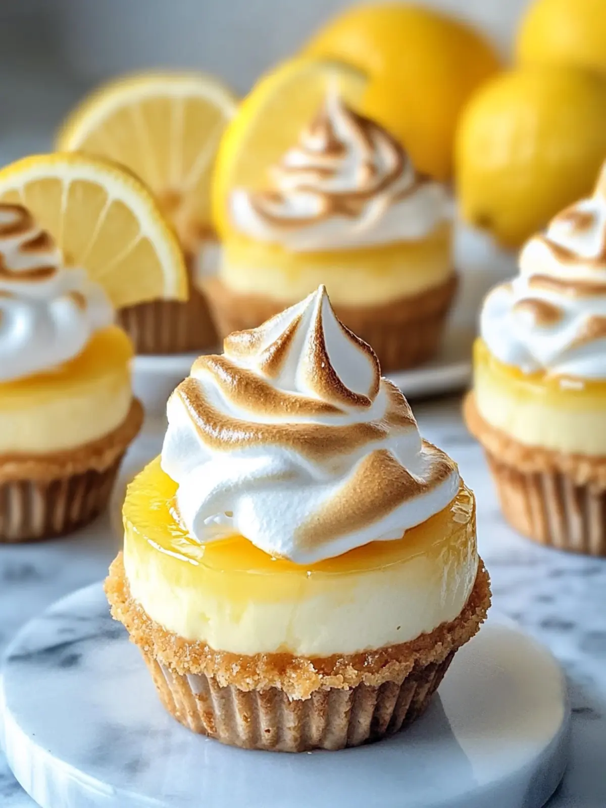 Mini Lemon Meringue Cheesecakes to Brighten Your Day 3 Mini Lemon Meringue Cheesecakes