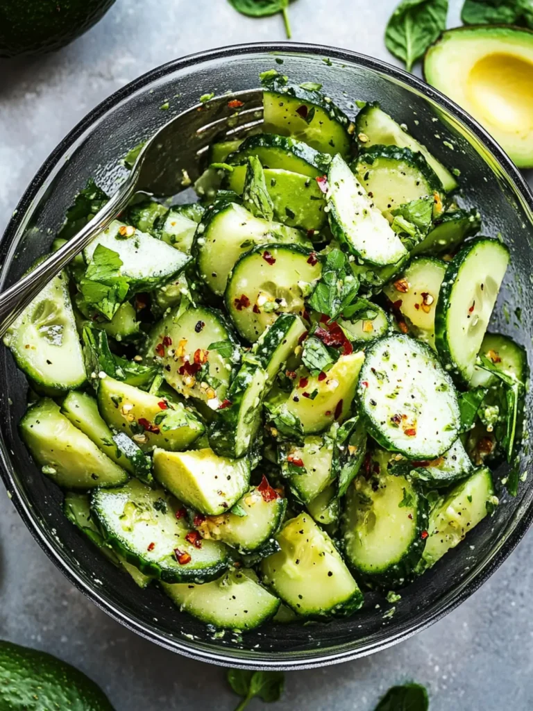 Cucumber Avocado Salad