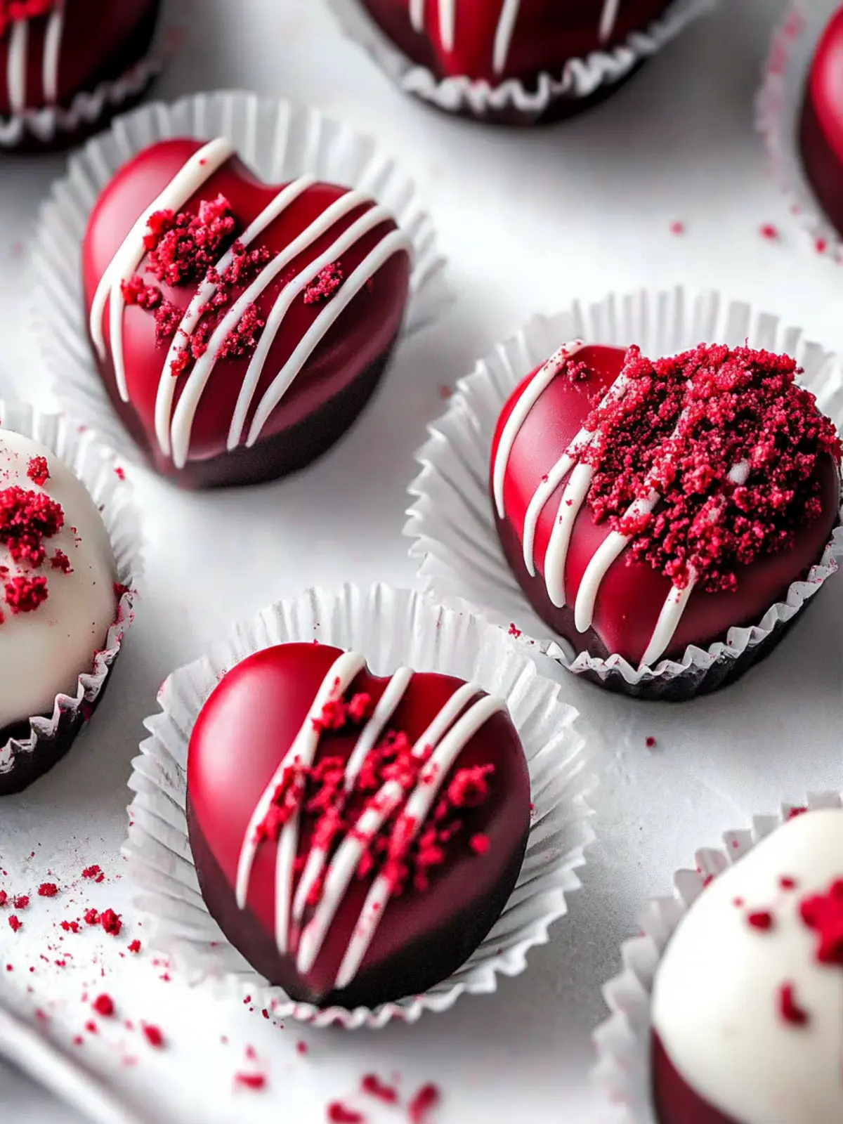Red Velvet Heart Truffles