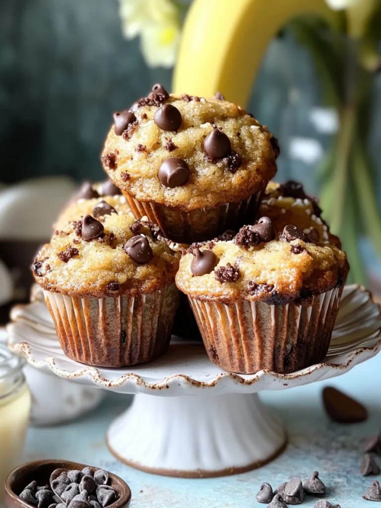 Bakery-Style Brown Butter Banana Chocolate Chip Muffins