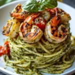 Pesto Pasta and Grilled Shrimp Stack for Effortless Elegance 4 Pesto Pasta and Grilled Shrimp Stack