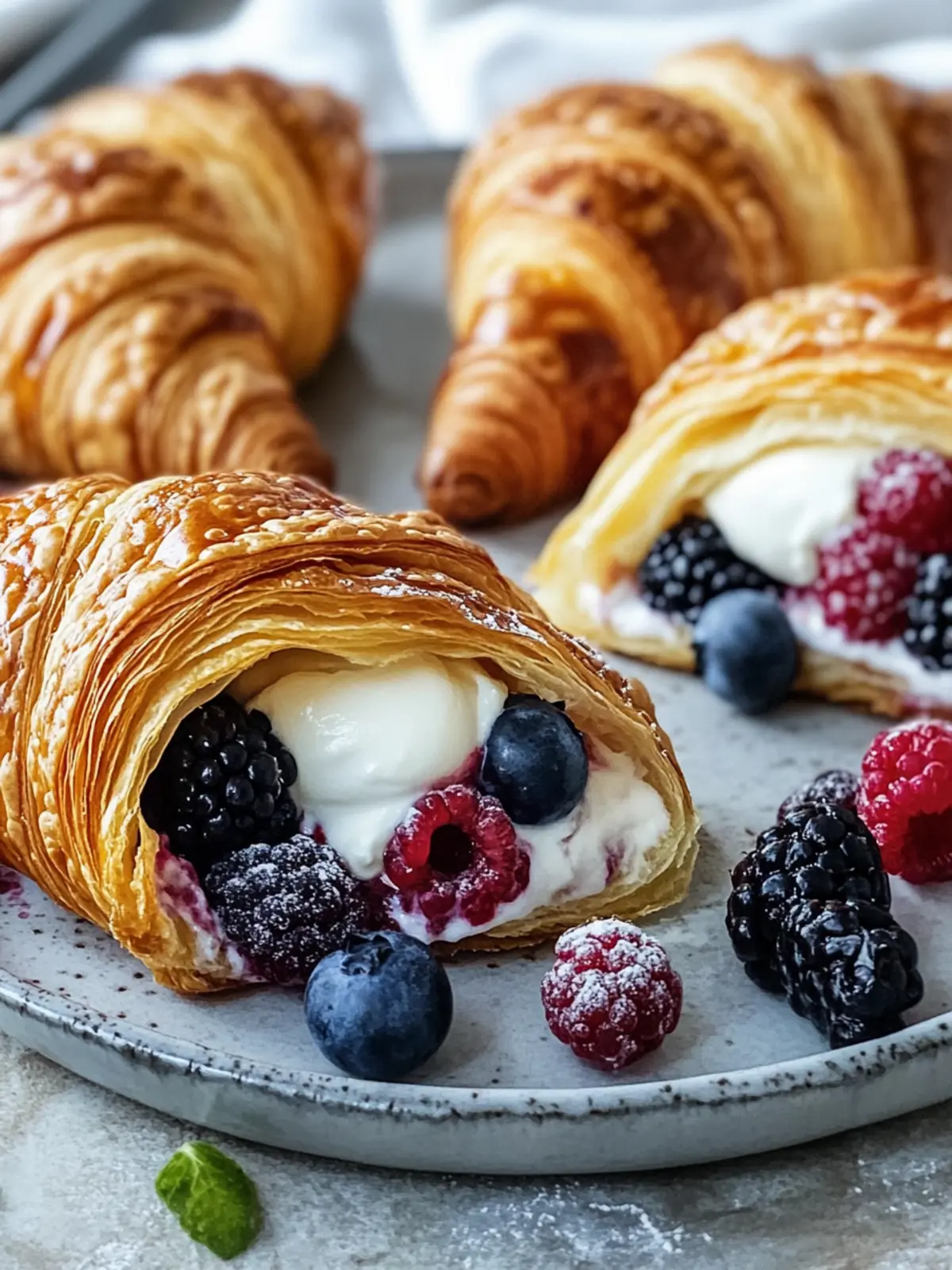 Berries and Cream Filled Croissants: Your New Favorite Indulgence 3 Berries and Cream Filled Croissants: A Flaky, Luscious Delight