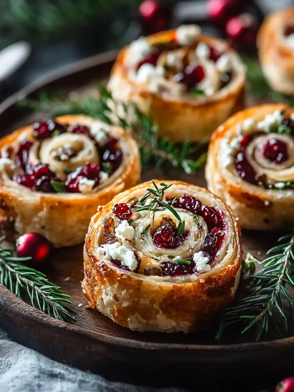 Christmas Cranberry Feta Pinwheels That Will Impress Guests