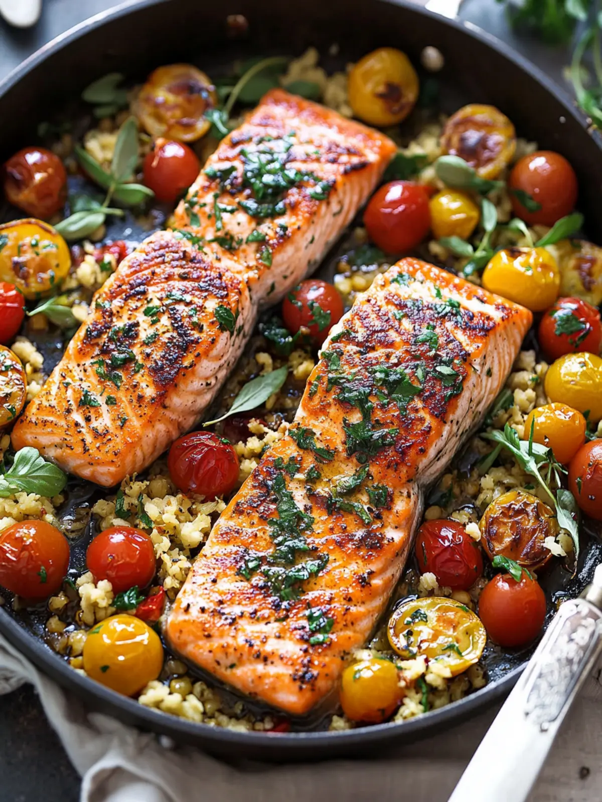 Mediterranean Salmon (One-Pan, 30-Minute Meal)
