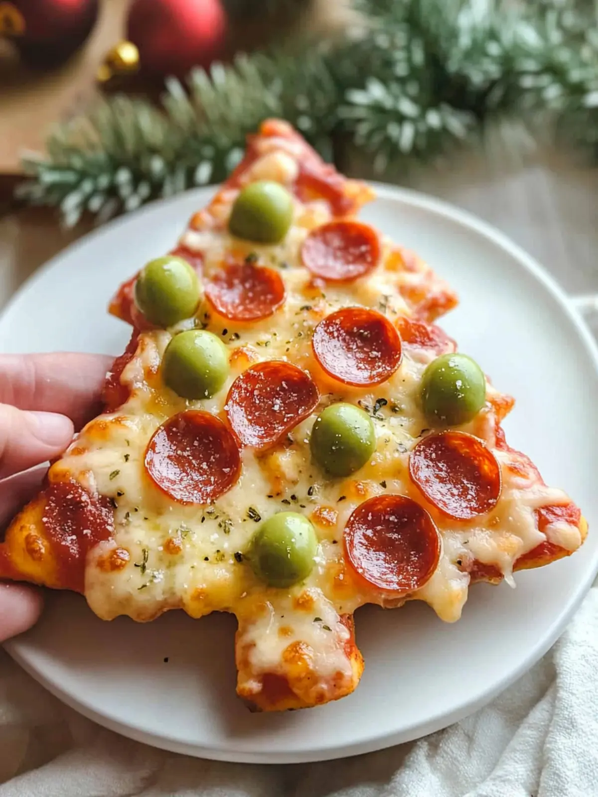 This Christmas Tree Pizza Is A Cute Christmas Dinner For Kids