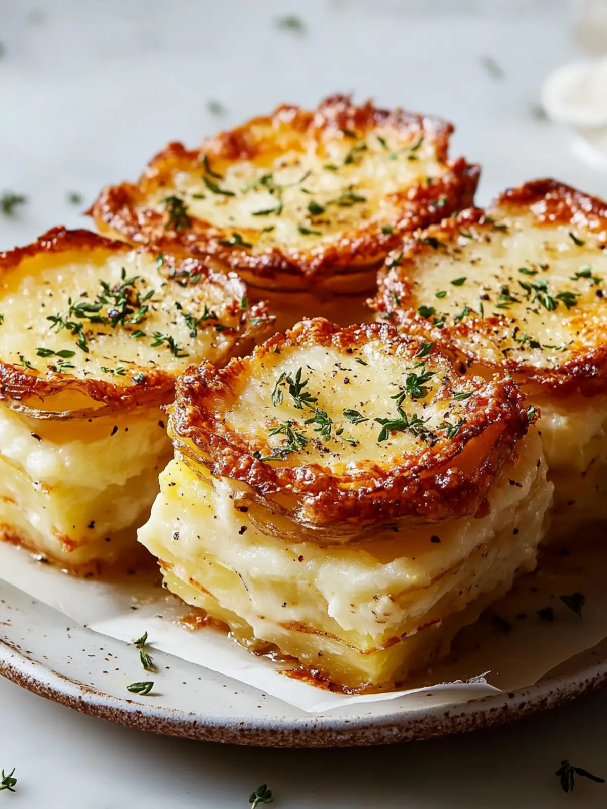 Cheesy Potato Gratin Stacks (Muffin Tin) Recipe