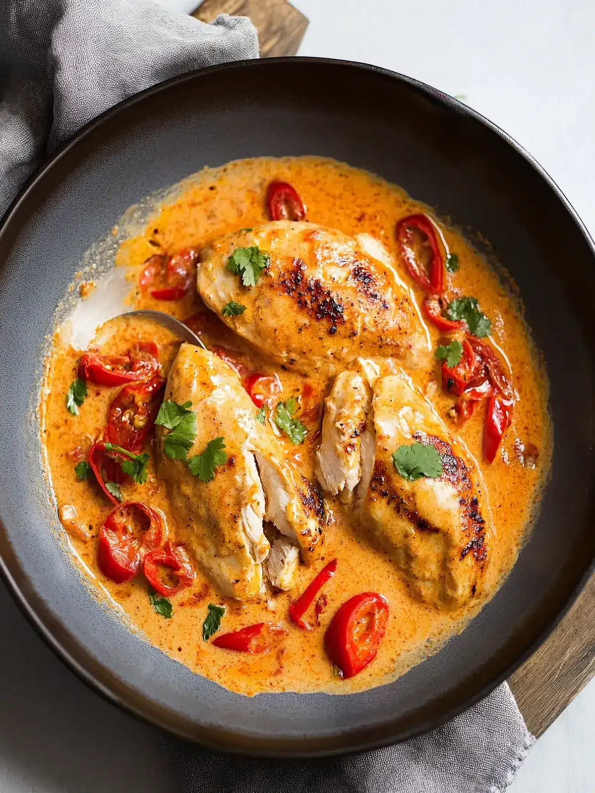 Creamy Roasted Red Pepper Chicken