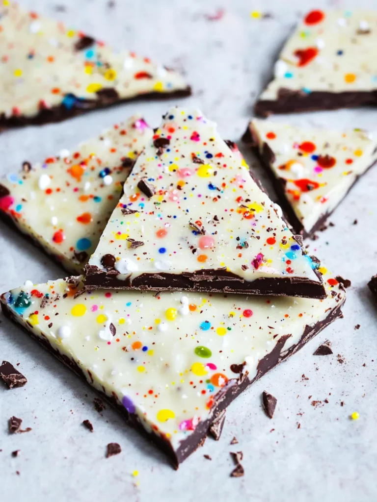Paint Splatter Chocolate Bark