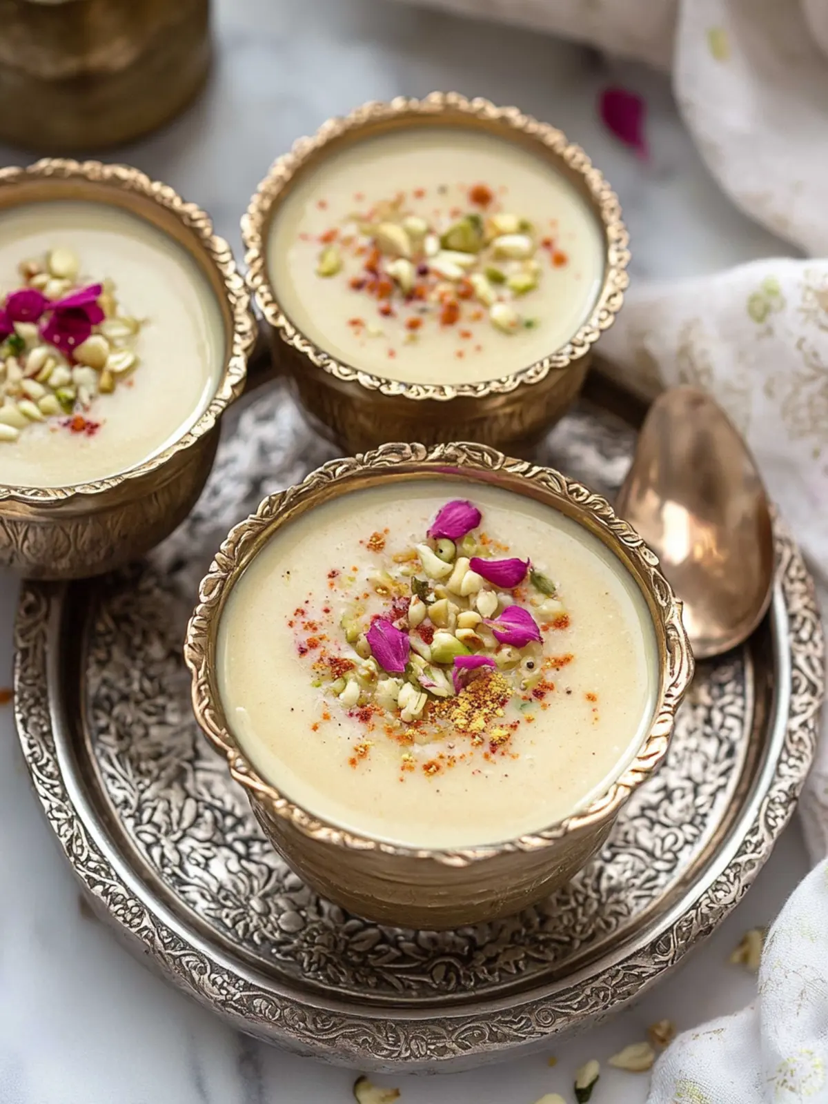 Thandai Phirni - Creamy, Chilled & Packed with Flavor!