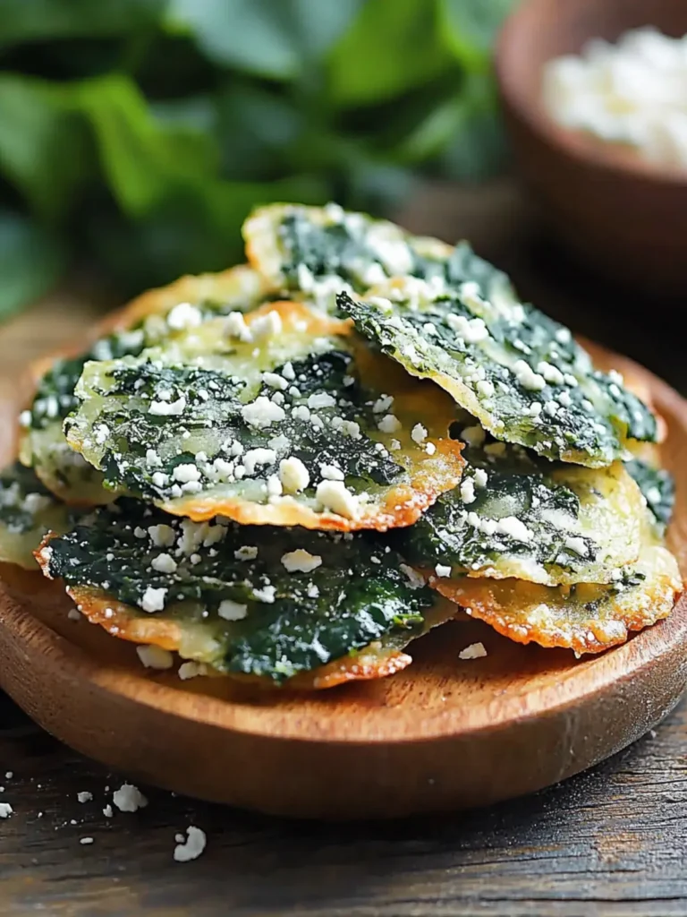 Spinach And Feta Crisps Appetizer Recipes