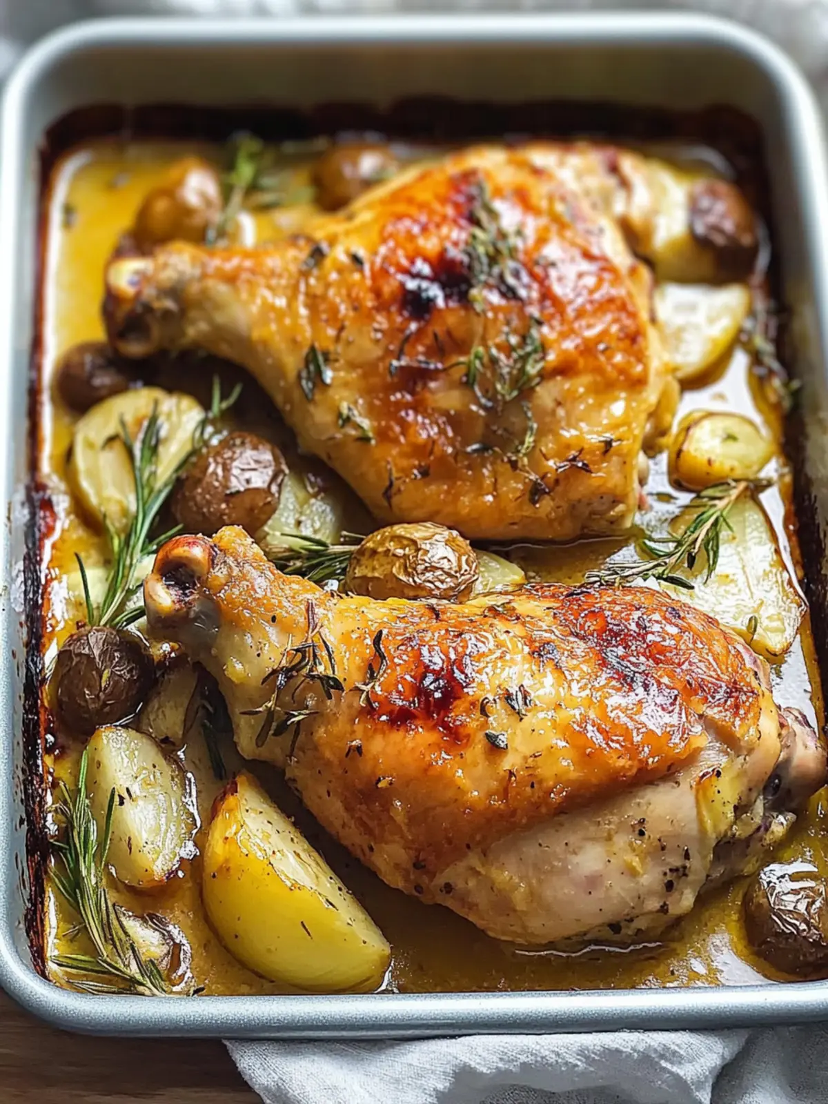 Savory Easy Oven-Roasted French Garlic Chicken Recipe (video) 3 Easy, Oven-Roasted French Garlic Chicken (video)