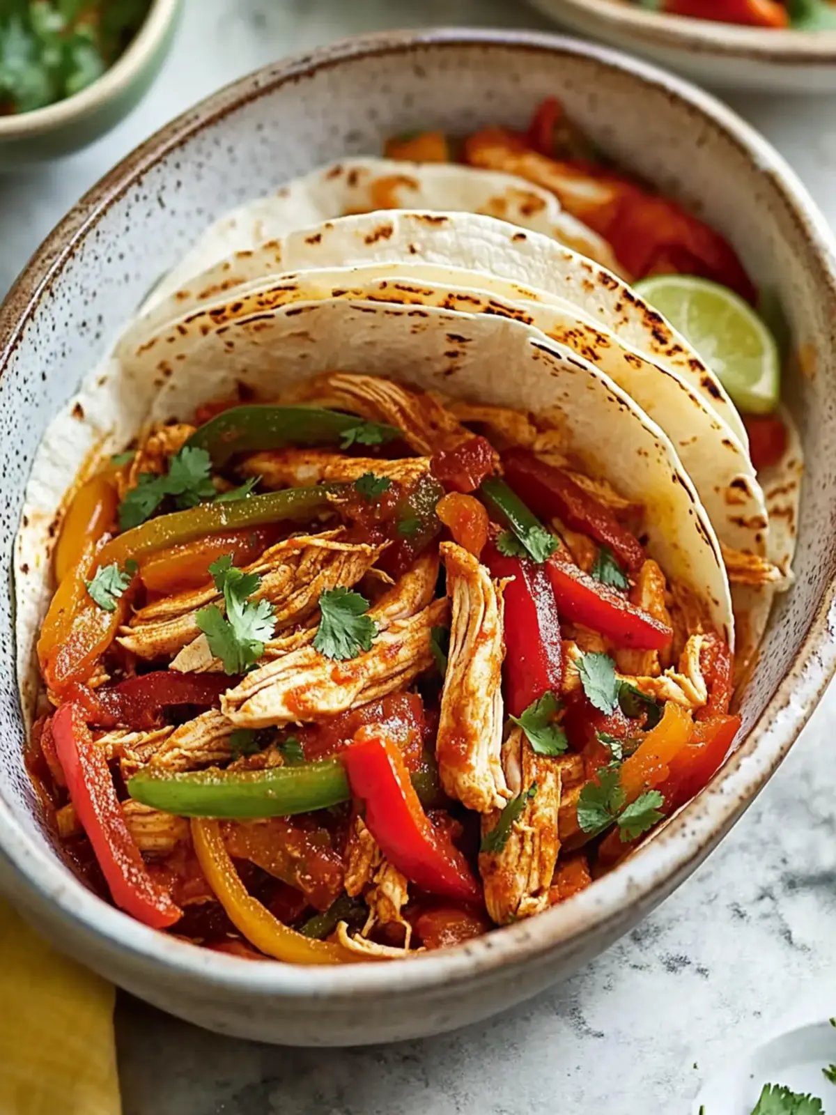 Mouthwatering Crockpot Chicken Fajitas