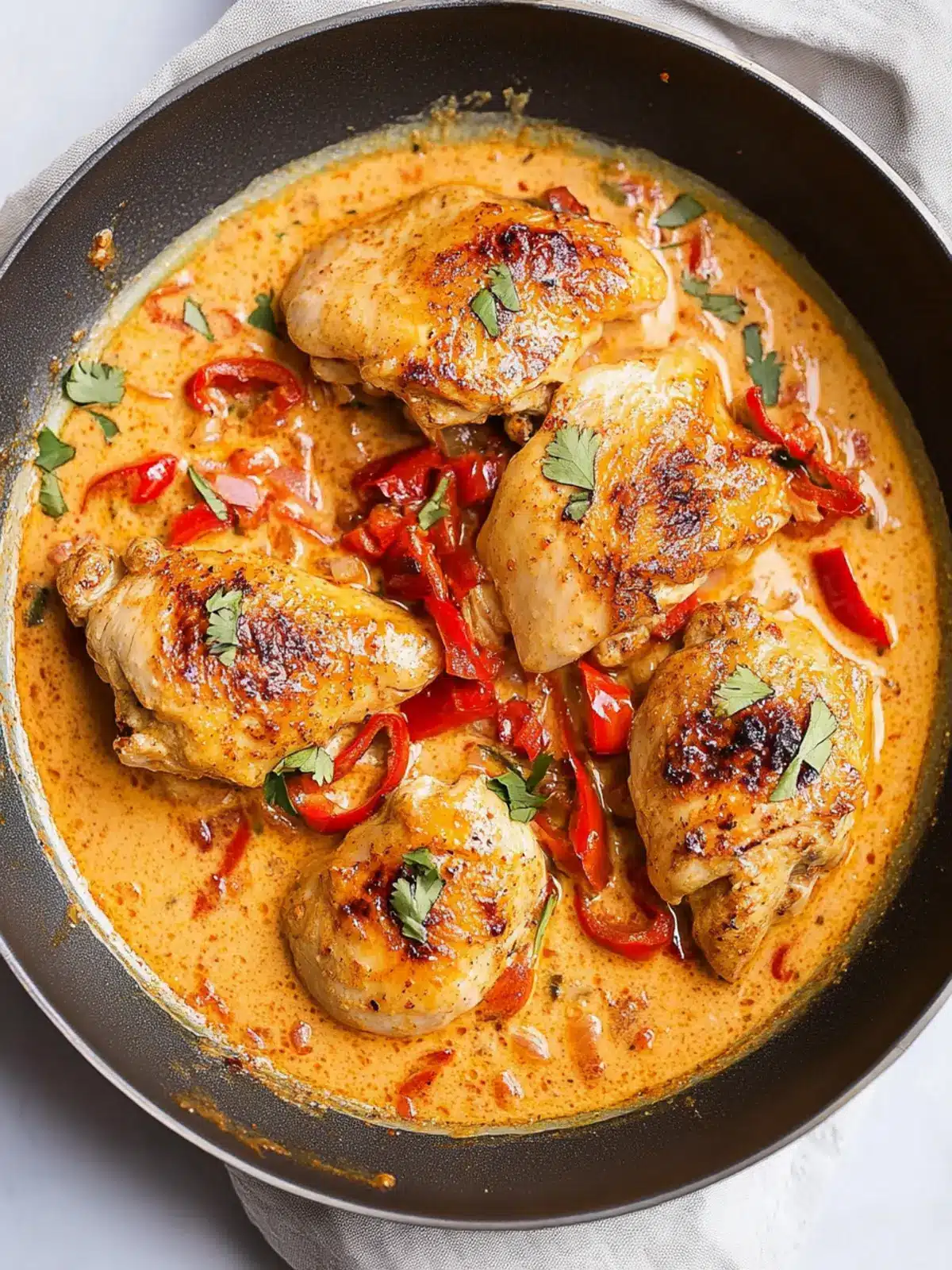 Creamy Roasted Red Pepper Chicken