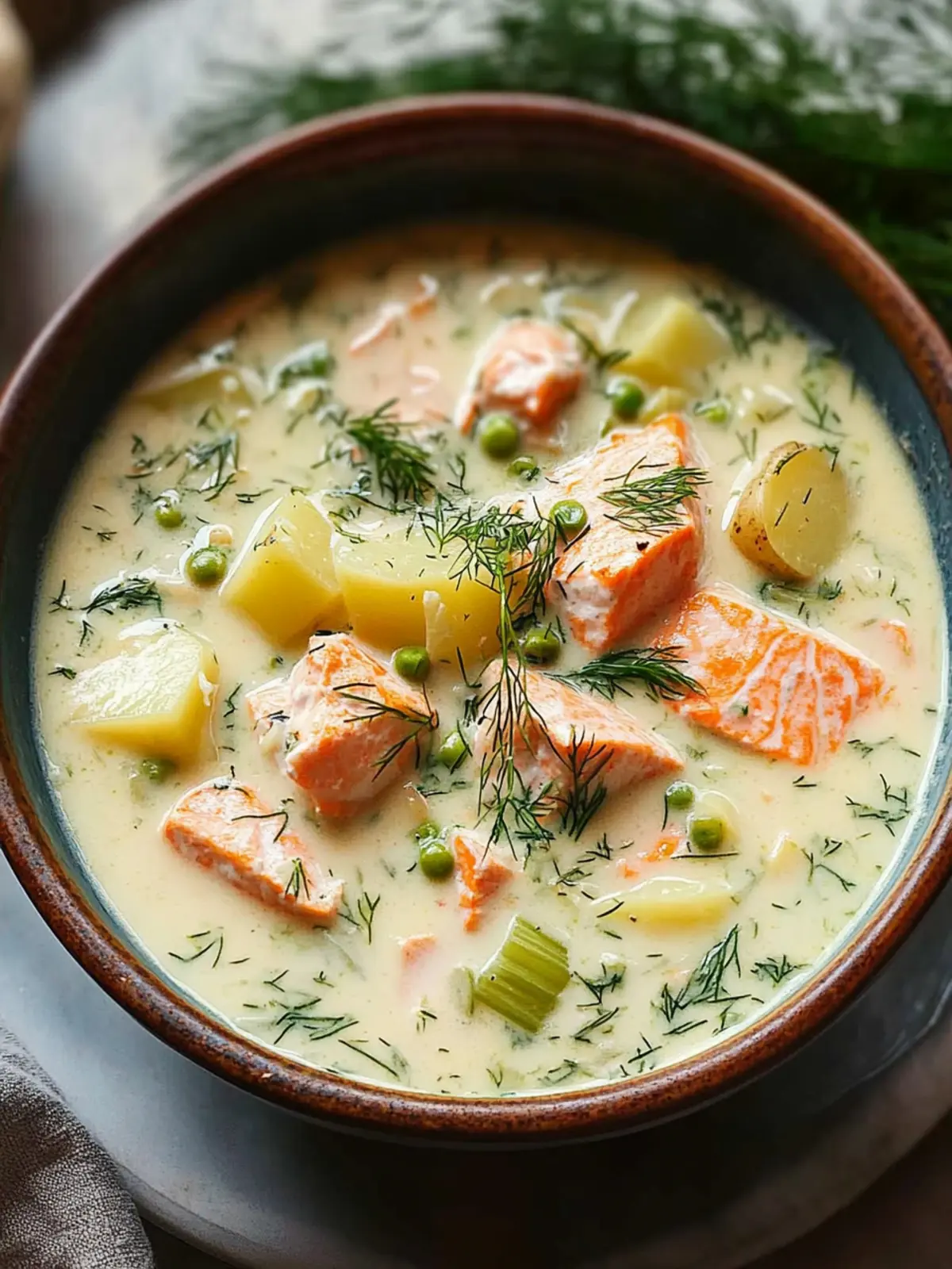 Creamy Dill Salmon Soup with Potatoes and Leeks: Cozy Nordic Delight 3 Creamy Dill Salmon Soup with Potatoes and Leeks: A Nordic Comfort Classic
