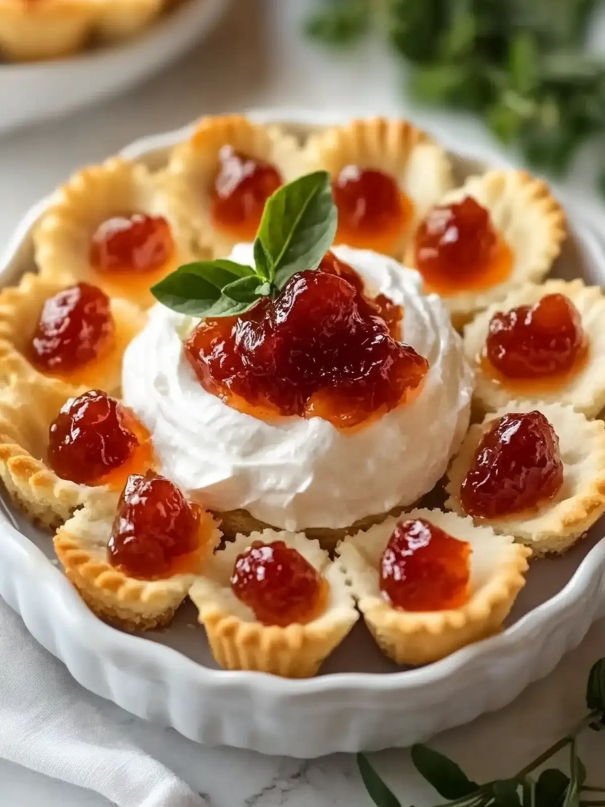 Quick Pepper Jelly Cream Cheese Appetizer Dip and Bites