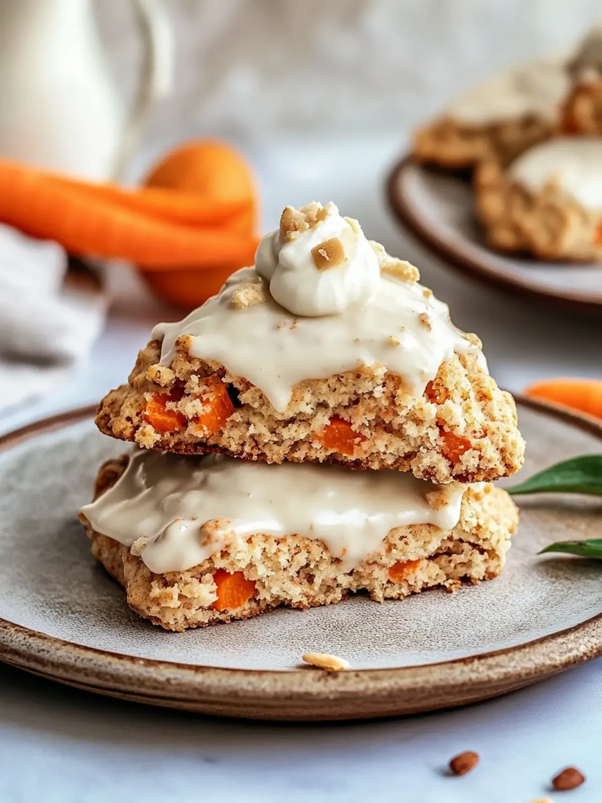 Decadent Easter Carrot Cake Scones