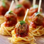 Mini Spaghetti and Meatball Appetizers – Best Appetizer Recipes