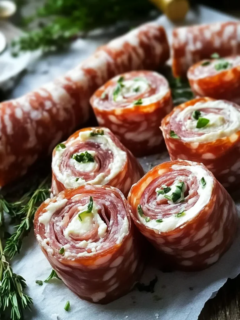 Cream Cheese Salami Roll Ups: A Perfect Appetizer for Any Occasion