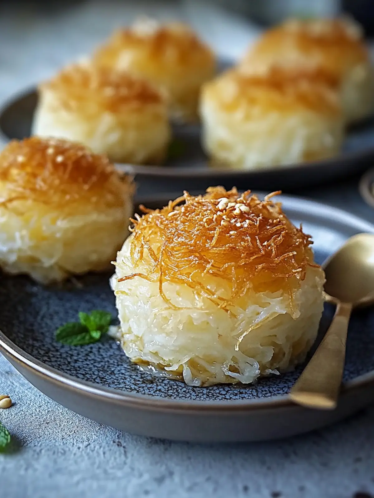 Kataifi Galaktoboureko with Mastiha Syrup