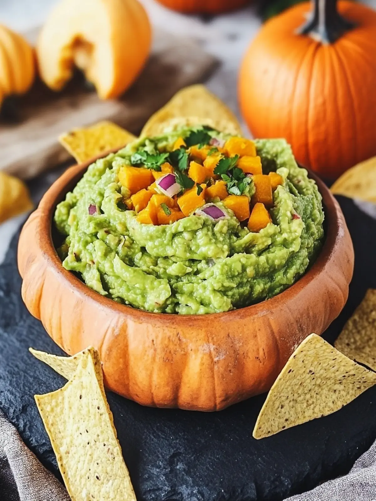Throwing Up Pumpkin Guacamole: The Ultimate Halloween Dip 2 Throwing Up Pumpkin Guacamole