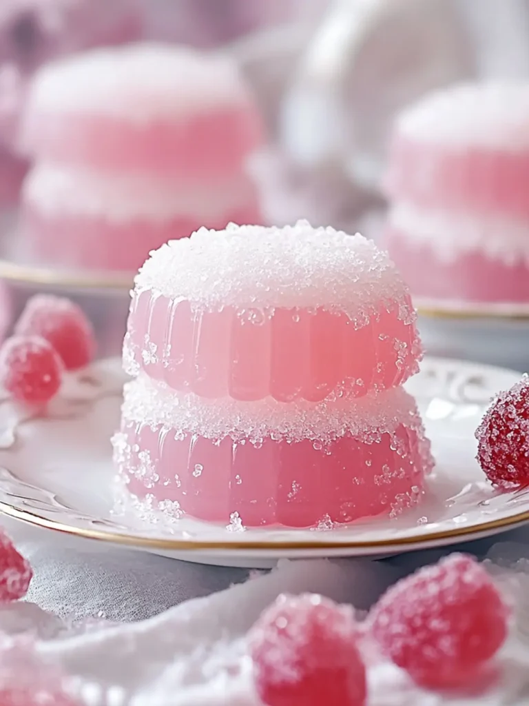 Nostalgic Old Fashioned Pink Jelly Cakes for Sweet Memories