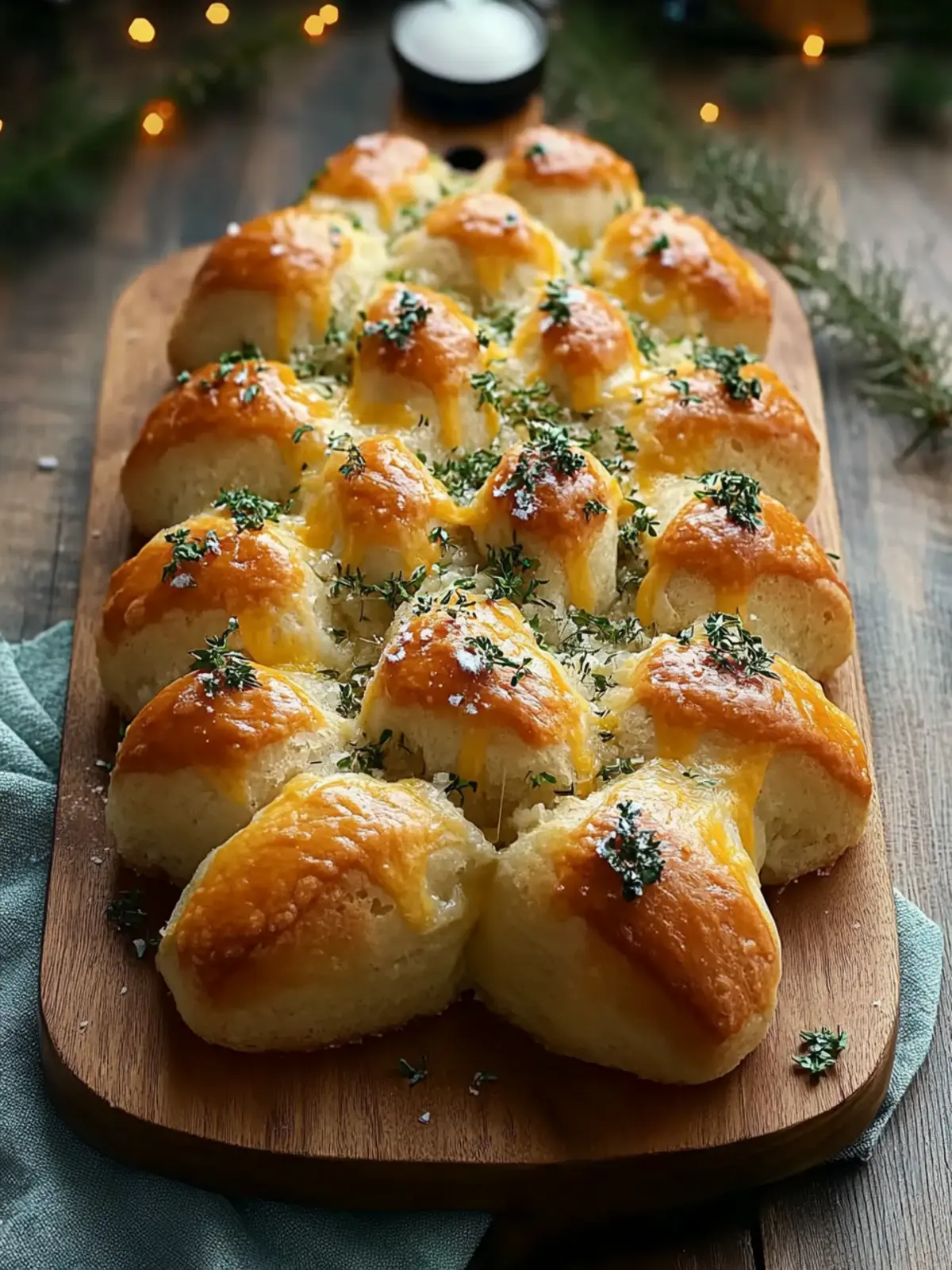Cheesy Christmas Tree Bread – Easy Holiday Pull-Apart