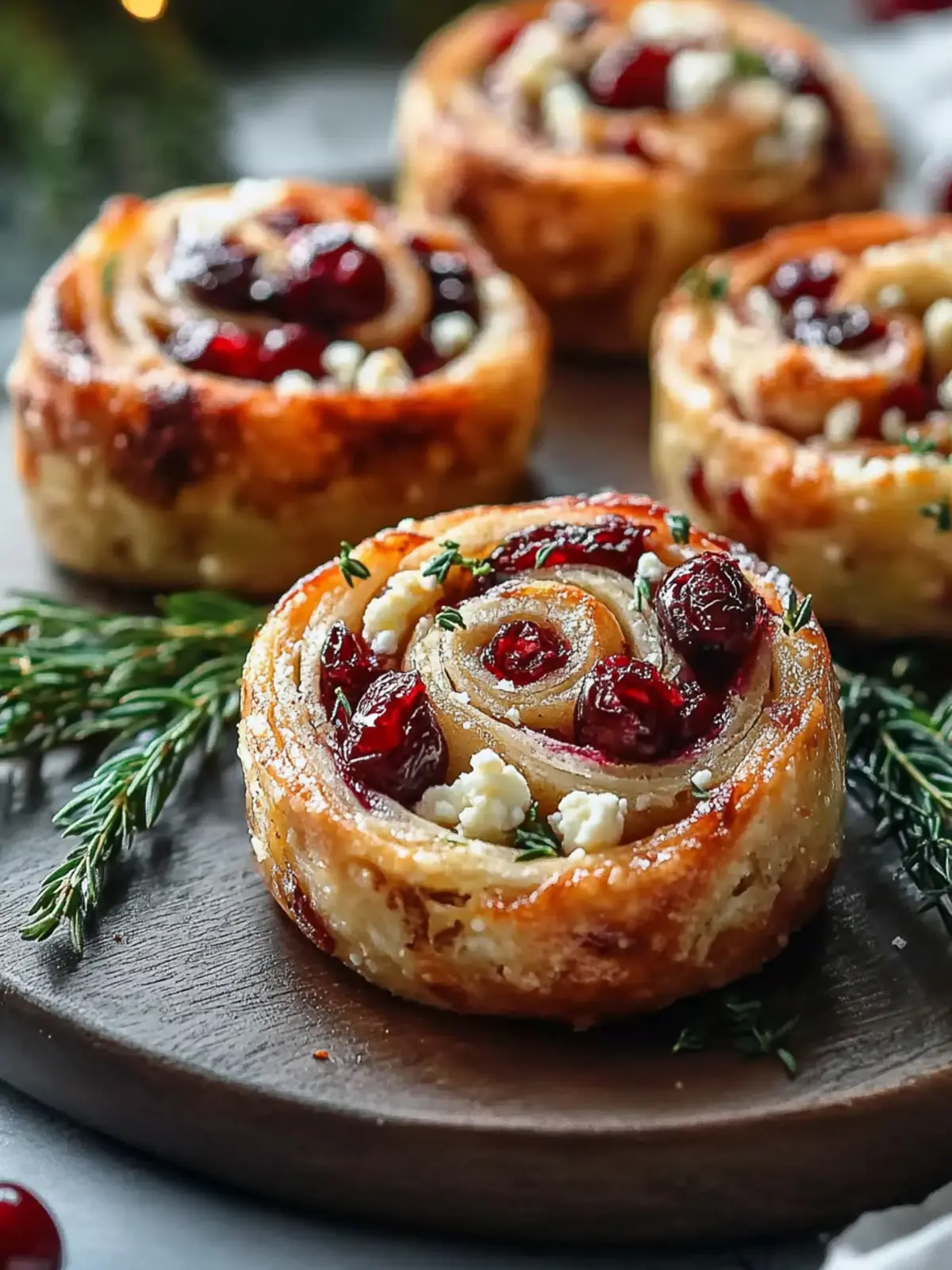 Christmas Cranberry Feta Pinwheels That Will Impress Guests