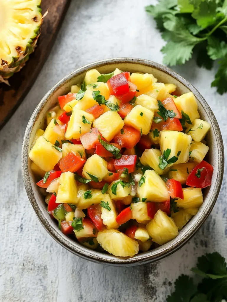 Easy Fresh Pineapple Salsa