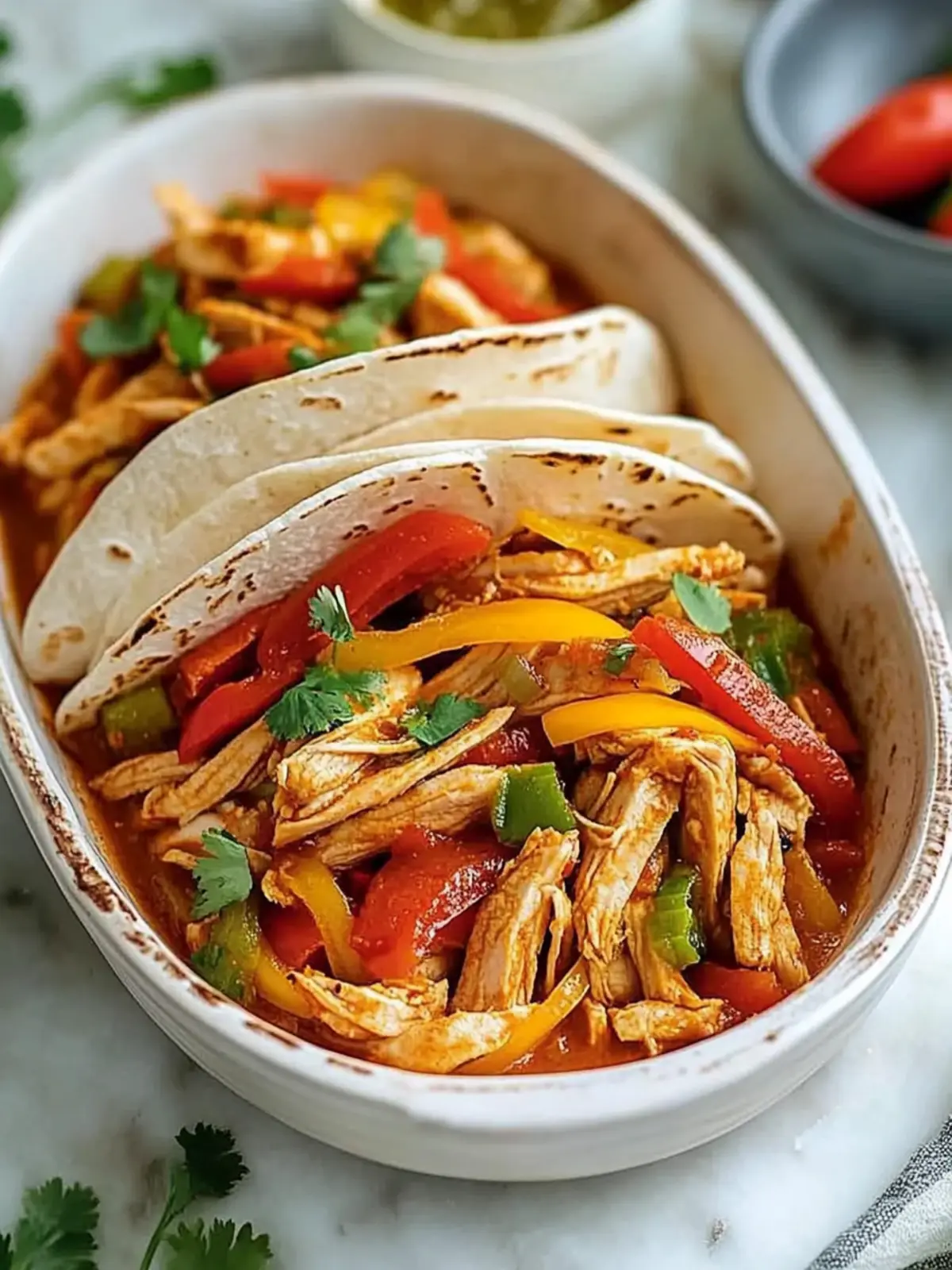 Mouthwatering Crockpot Chicken Fajitas