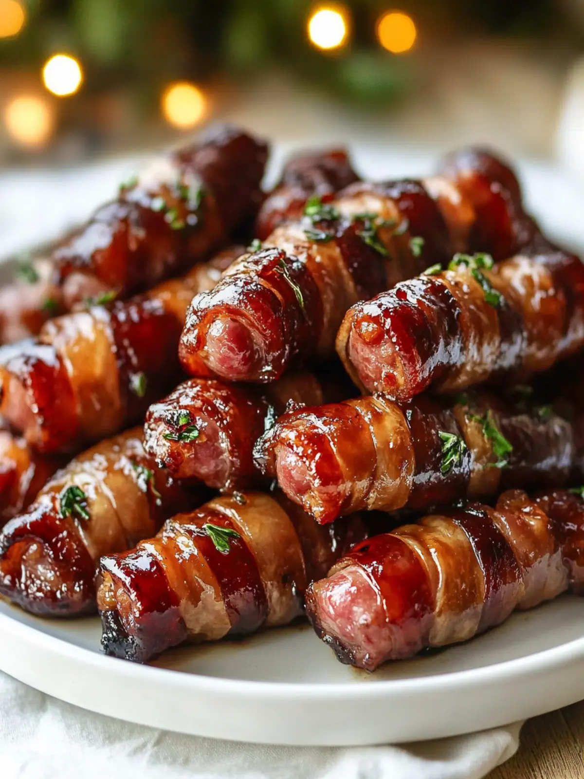 Irresistibly Sticky Pigs in Blankets: A Christmas Party Treat