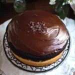 Tax Day Yogurt Cake with Fudge Icing