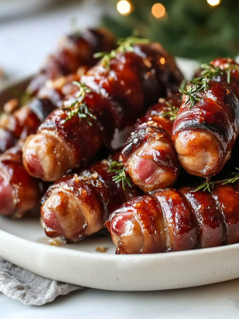 Irresistibly Sticky Pigs in Blankets: A Christmas Party Treat