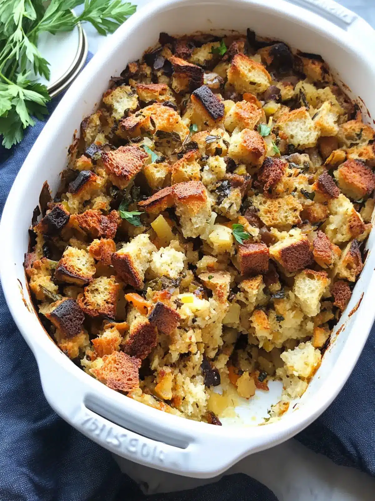 Stuff It: Matzo Stuffing with Apples and Mushrooms Delight 3 Stuff It: Matzo Stuffing