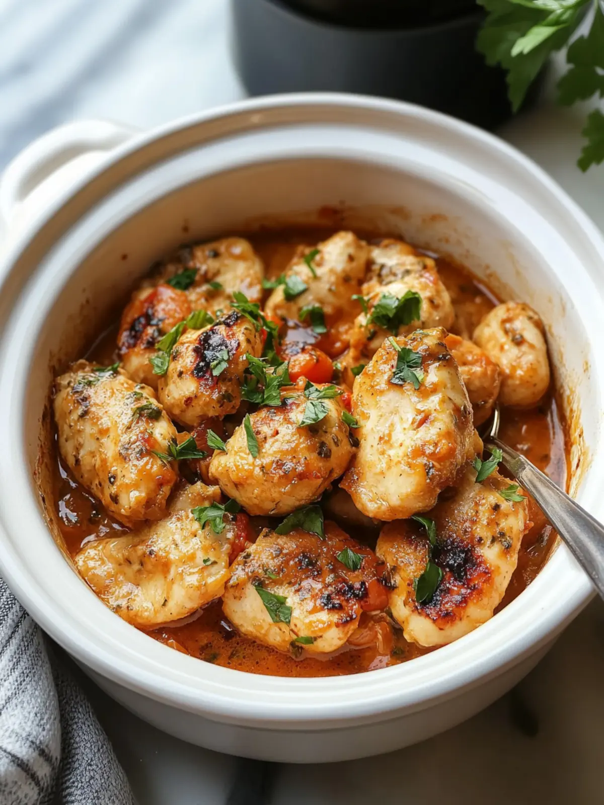 Sweet and Savory Crock Pot Marry Me Chicken