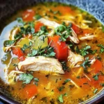 Healthy Soup Recipes Mediterranean Chicken Soup by Camila