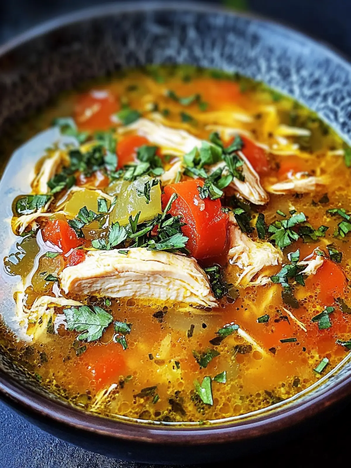 Healthy Soup Recipes Mediterranean Chicken Soup by Camila
