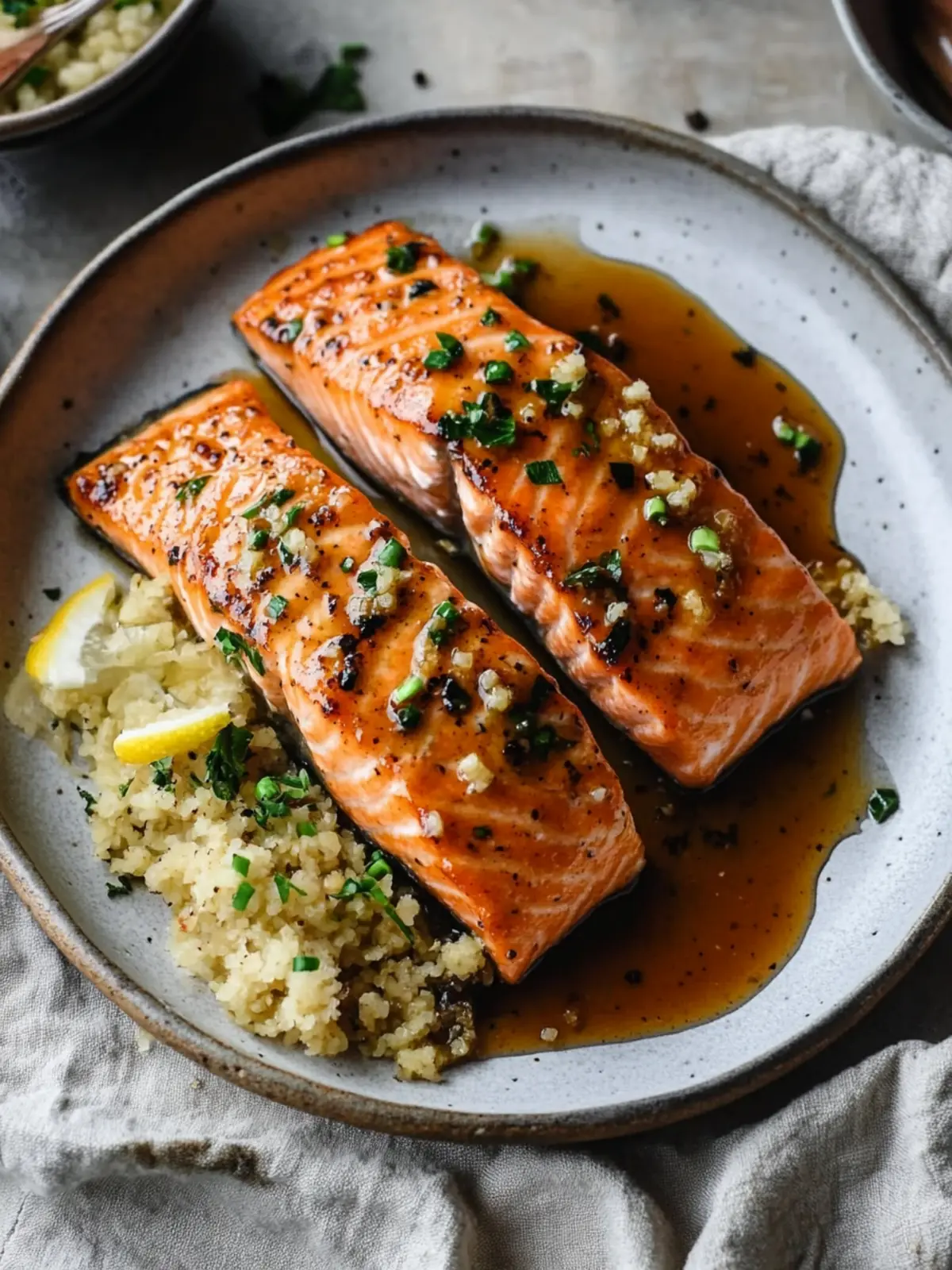 Baked Miso Maple & Ginger Salmon