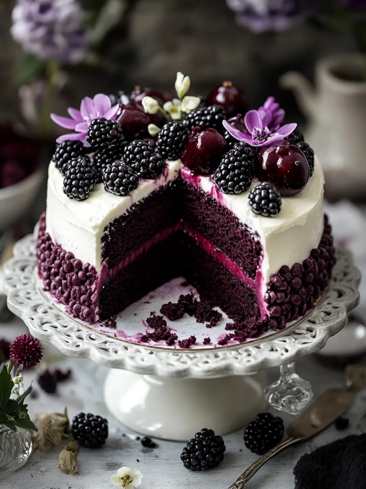 Blackberry Velvet Gothic Cake: A Luxurious Recipe Guide