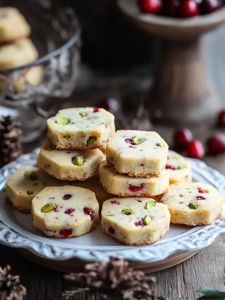 Cranberry Pistachio Shortbread