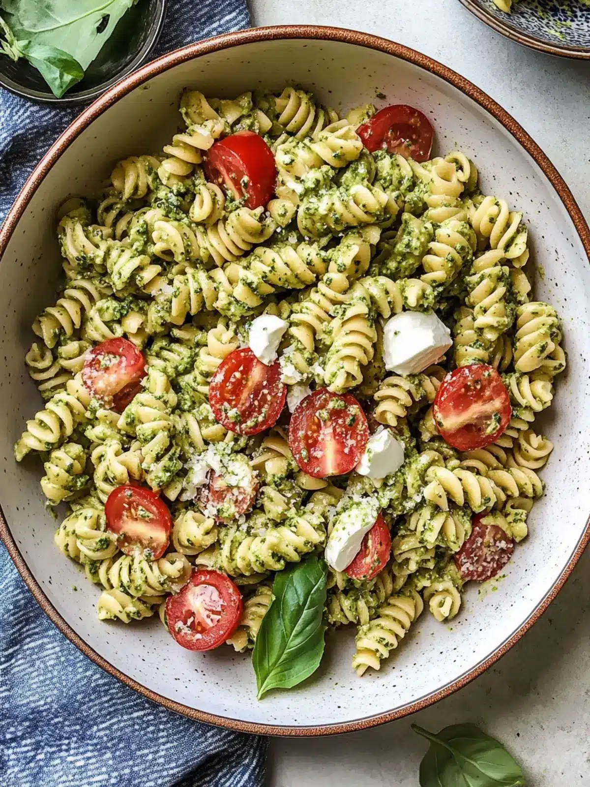 Creamy Pesto Pasta Salad