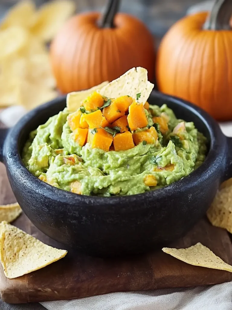 Throwing Up Pumpkin Guacamole