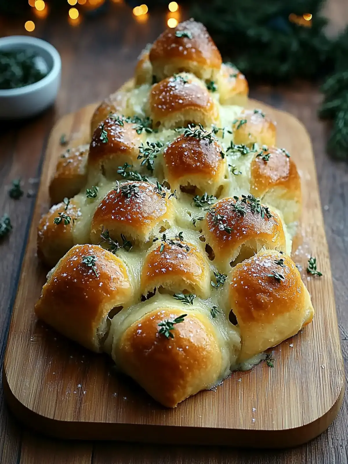 Cheesy Christmas Tree Bread – Easy Holiday Pull-Apart