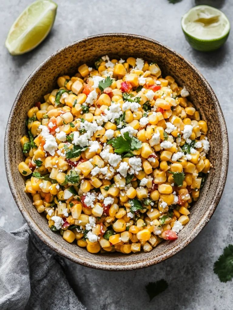 Healthy Mexican Street Corn Salad
