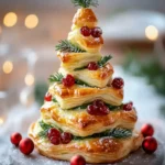 Puff Pastry Christmas Tree Appetizer