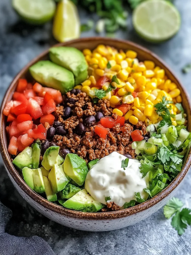 Tasty Ground Beef Taco Bowls for Fun Family Dinner Nights