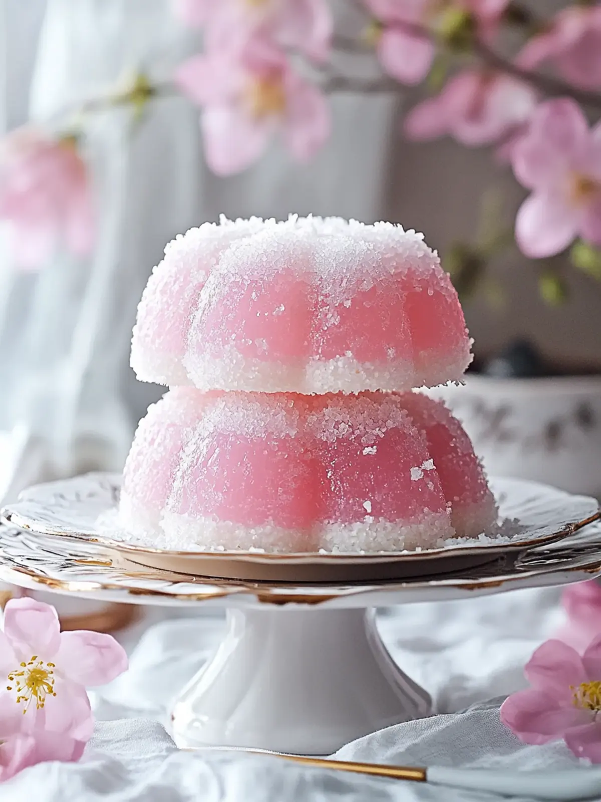 Nostalgic Old Fashioned Pink Jelly Cakes for Sweet Memories