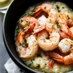 Prosecco Butter Poached Shrimp