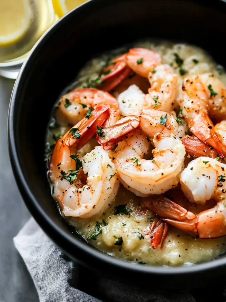 Prosecco Butter Poached Shrimp