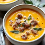 Hearty Butternut Squash and Sausage Soup for Fall